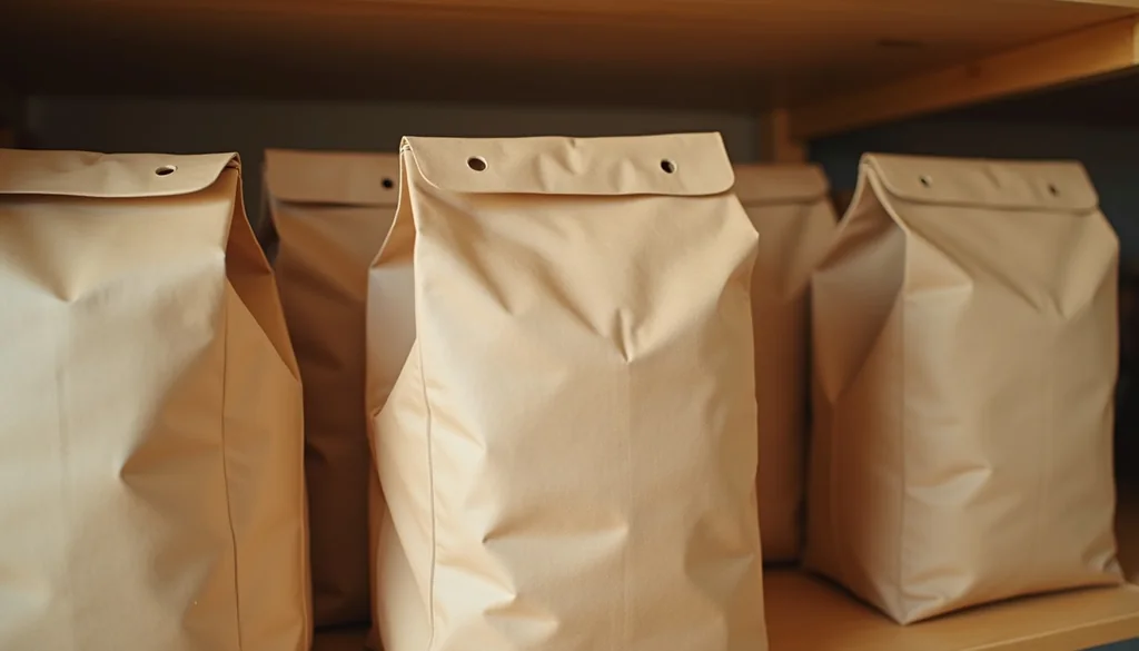 Brotkäfer in Nahaufnahme — kleine runde Löcher in einer Verpackung als typisches Befallszeichen